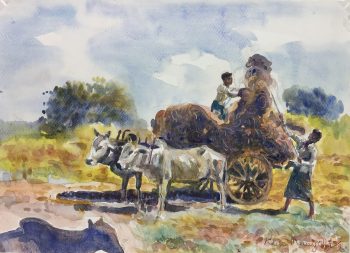 World Original Art - Farmers, Khin Maung Chit, 2013