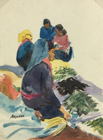 World Original Art - Burma Market, Ko Pann, 2012
