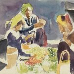 World Original Art - Burma Market, Ko Pann, 2012