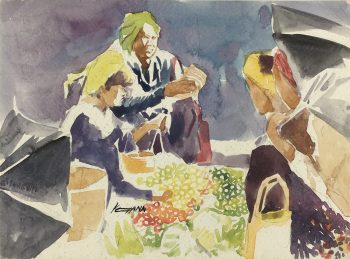 World Original Art - Burma Market, Ko Pann, 2012