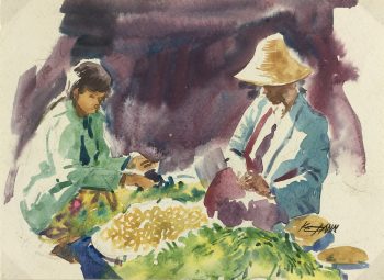 World Original Art - Burma Market, Ko Pann, 2012