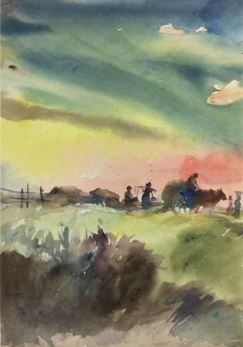 World Original Art - Farmers Sunset, Than Aa, 2011