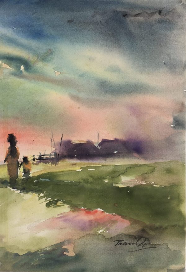 World Original Art - Sunset, Than Aa, 2011