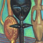 World Original Art - African Still Life, (French), c.1950