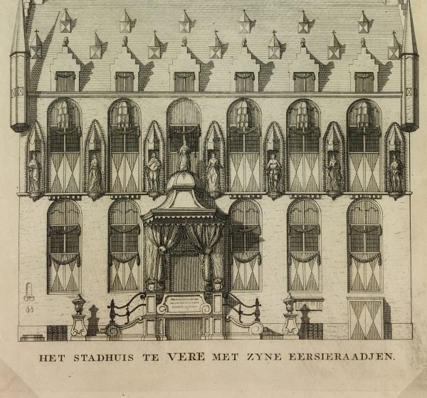 Architecture Print - Town Hall, Andreas Andriessen, 1751