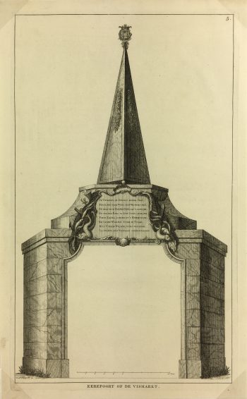 Architecture Print - Monument, Andreas Andriessen, 1751