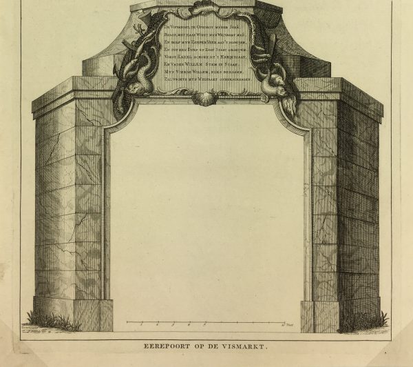 Architecture Print - Monument, Andreas Andriessen, 1751