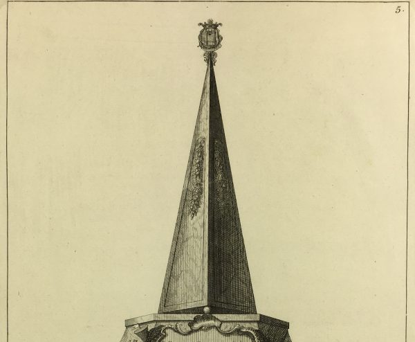 Architecture Print - Monument, Andreas Andriessen, 1751