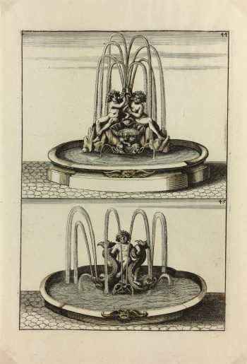 Architecture Print - Fountains, Blondel, 1737