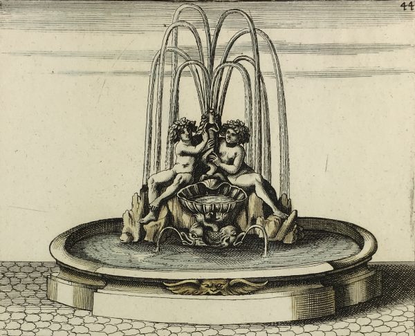 Architecture Print - Fountains, Blondel, 1737