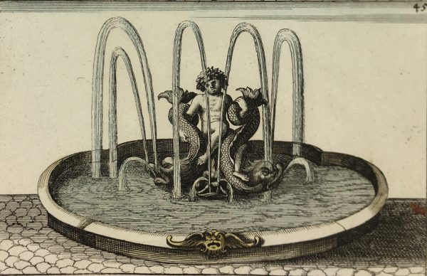 Architecture Print - Fountains, Blondel, 1737