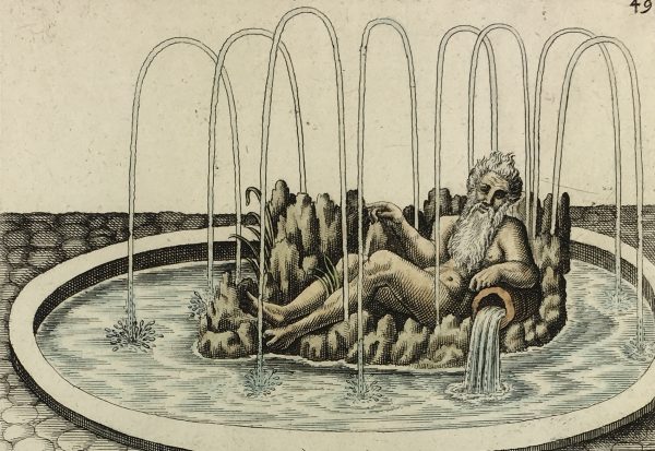 Architecture Print - Fountains, Blondel, 1737