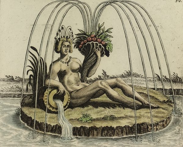Architecture Print - Fountains, Blondel, 1737
