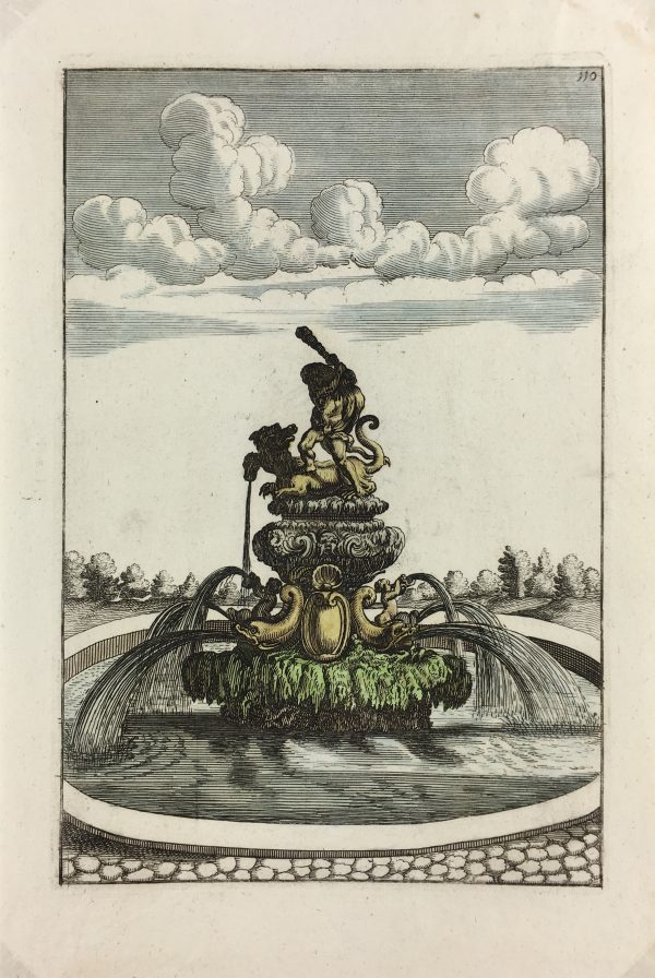 Architecture Print - Fountains, Blondel, 1737