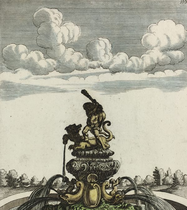 Architecture Print - Fountains, Blondel, 1737