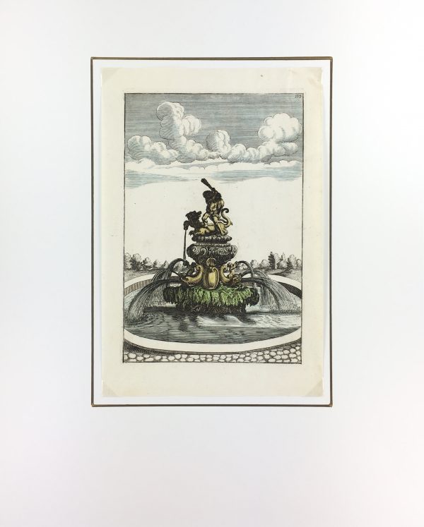 Architecture Print - Fountains, Blondel, 1737