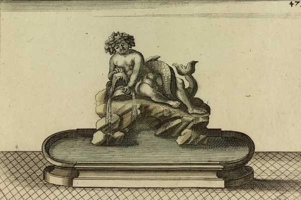 Architecture Print - Fountains, Blondel, 1737