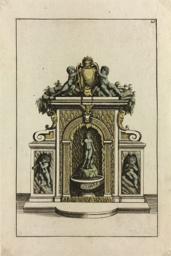 Architecture Print - Fountains, Blondel, 1737