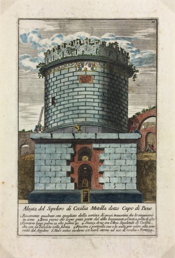 Architecture Print - Italian Architecture, Bartoli, Sepulchural, 1697
