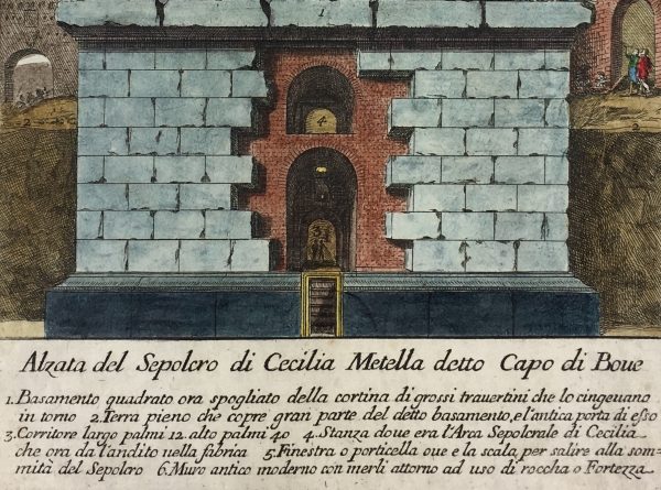 Architecture Print - Italian Architecture, Bartoli, Sepulchural, 1697