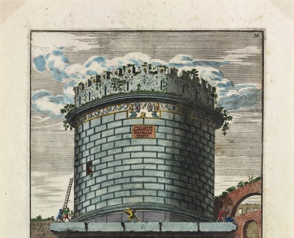Architecture Print - Italian Architecture, Bartoli, Sepulchural, 1697