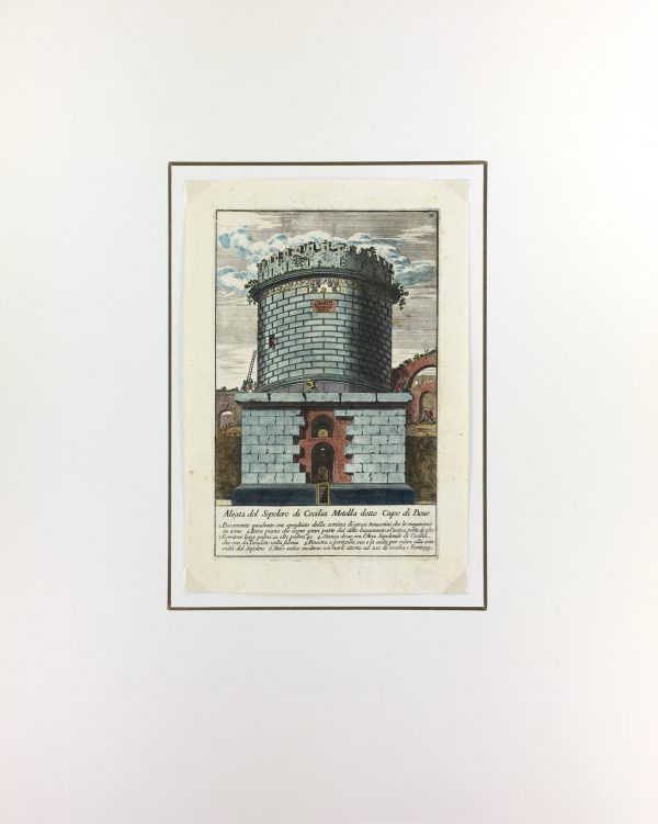 Architecture Print - Italian Architecture, Bartoli, Sepulchural, 1697