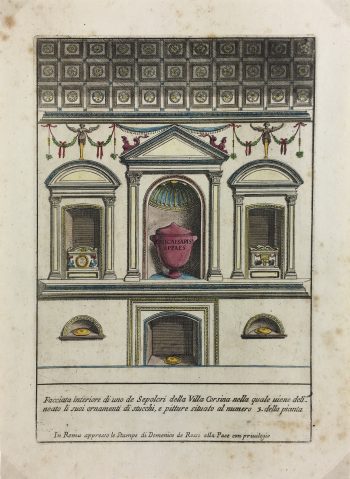 Architecture Print - Italian Architecture, Bartoli, Sepulchural, 1697