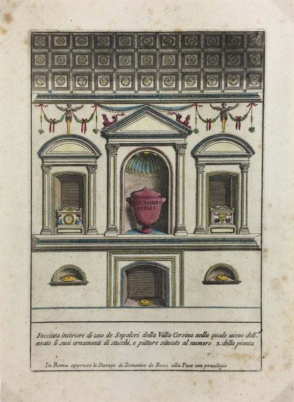 Architecture Print - Italian Architecture, Bartoli, Sepulchural, 1697