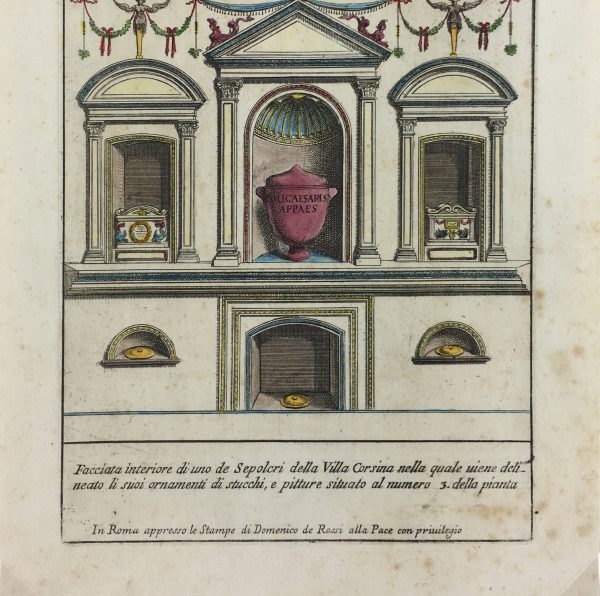 Architecture Print - Italian Architecture, Bartoli, Sepulchural, 1697