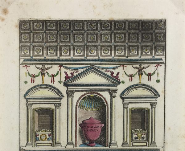 Architecture Print - Italian Architecture, Bartoli, Sepulchural, 1697