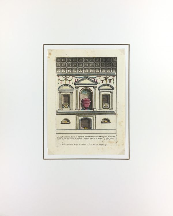 Architecture Print - Italian Architecture, Bartoli, Sepulchural, 1697