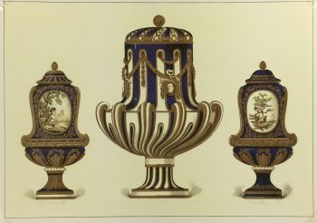 Architecture Print - Fine Porcelain, Sevres, 1988