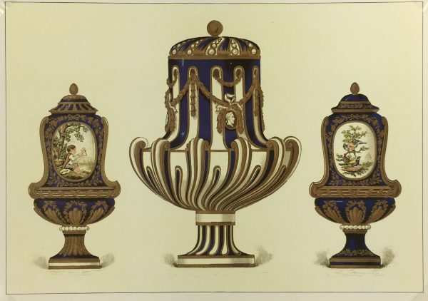 Architecture Print - Fine Porcelain, Sevres, 1988