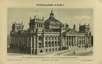 Architecture Print - Reichstag Berlin, Meyers, c.1880