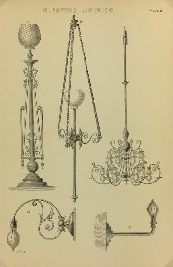 Architecture Print - Electricity, National, c.1880