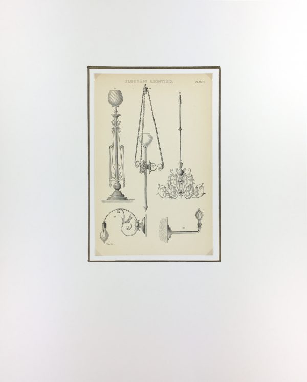 Architecture Print - Electricity, National, c.1880