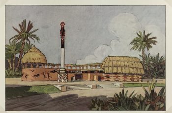 Architecture Print - Africa, L'Illustration, c.1930