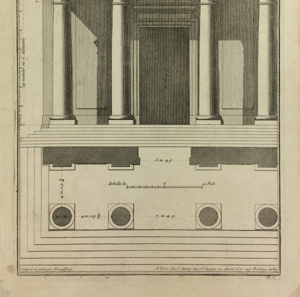 Architecture Print - Tuscan Order, Recueil d' Archit., 1780