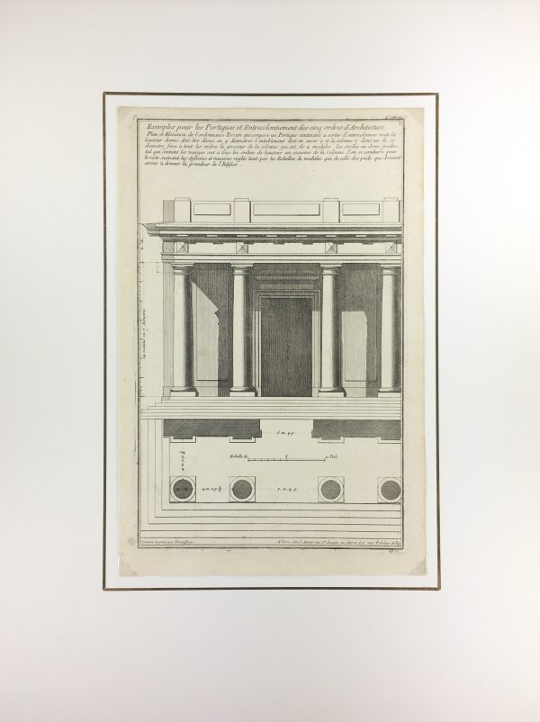 Architecture Print - Tuscan Order, Recueil d' Archit., 1780