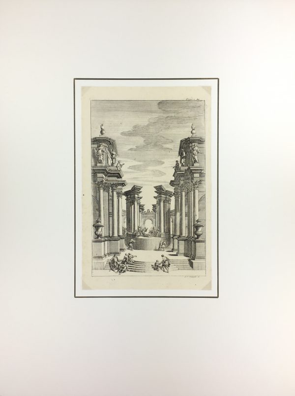 Architecture Print - Temple Sermon, Bodenehr, c.1720