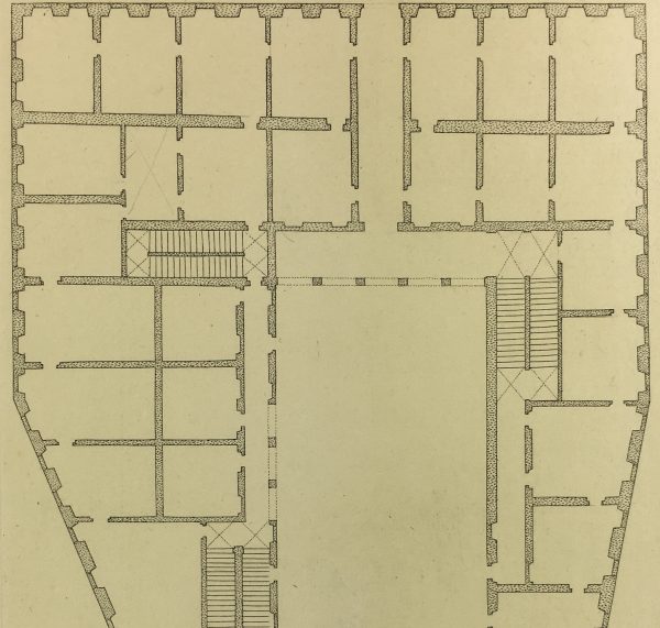 Architecture Print - Italian Palace, Giacomo Rossi, 1650