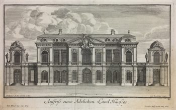 Architecture Print - Noble House, Paulus Decker, c.1750