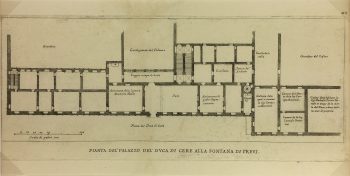 Architecture Print - Italian Palace, Giacomo Rossi, 1650