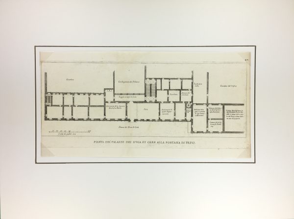 Architecture Print - Italian Palace, Giacomo Rossi, 1650
