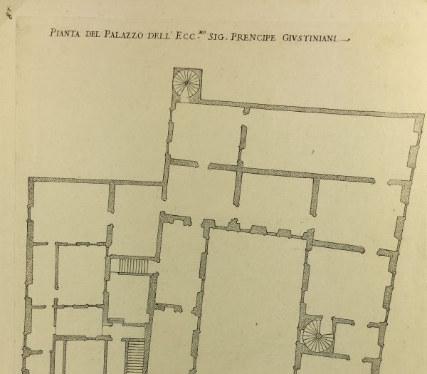 Architecture Print - Italian Palace, Giacomo Rossi, 1650