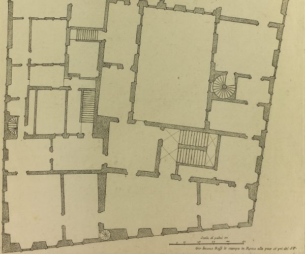 Architecture Print - Italian Palace, Giacomo Rossi, 1650