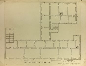 Architecture Print - Italian Palace, Giacomo Rossi, 1650