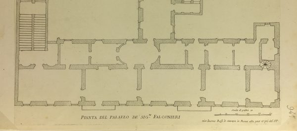 Architecture Print - Italian Palace, Giacomo Rossi, 1650