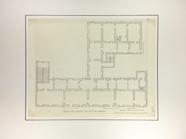 Architecture Print - Italian Palace, Giacomo Rossi, 1650