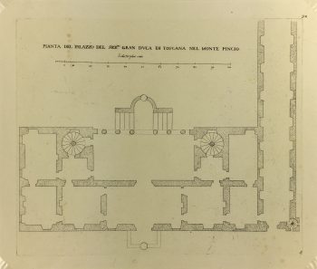Architecture Print - Italian Palace, Giacomo Rossi, 1650
